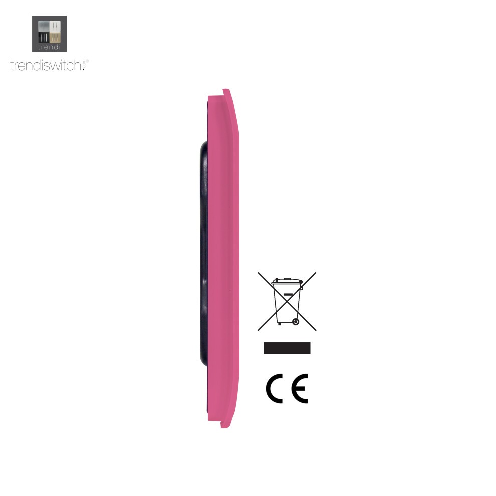 Trendi Switch Candy Pink Double Blanking Plate - image 2