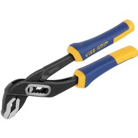 Blue and yellow Vise-Grip Universal Waterpump Pliers with adjustable jaw and ergonomic handles.