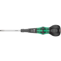 Wera 1850 Kraftform Ball Grip Phillips Screwdriver with black and green ergonomic handle and chrome-plated shaft.