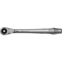 Silver Wera 8003 B Zyklop 3/8" drive metal ratchet with a sleek handle and push-through square drive.