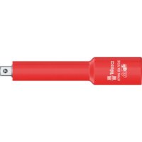 Red Wera 8794 SA Zyklop VDE insulated 1/4" drive socket extension with white branding and square drive end.