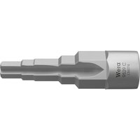 Silver Wera 9529 C SB 1/2" drive step wrench with hexagonal and stepped design, engraved branding.