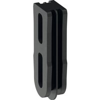 Black Wera 9549 adapter with a rectangular shape and two vertical slots for Tool Check Modular system.