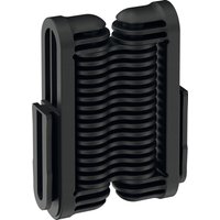 Black Wera 9550 hinge with ribbed design and rounded edges for Tool Check Modular system.