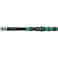Black and green Wera Click Torque Lock C 3 torque wrench with adjustable scale and ergonomic handle.