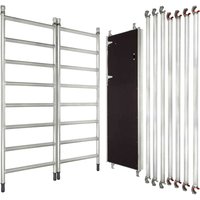 Werner MINIMAX Height Extension Pack with silver aluminum ladder frames and black platform panel.