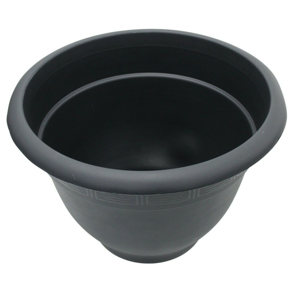 Wham Bell Pot Slate Recycled Plastic Round Planter 44cm 4 Pack - image 2