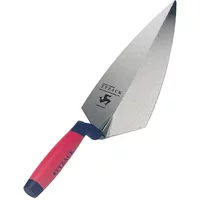 Tyzack Whs 10 In Philadelphia Brick Trowel with soft red and black handle, stainless steel blade.