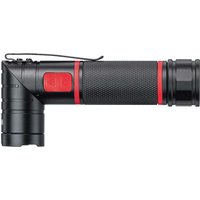 Black Wiha 3 in 1 UV Laser LED Flashlight Torch with red accents, textured grip, and side clip.