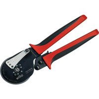 Wiha Automatic Crimping Tool with black and red ergonomic handles and circular crimping head.