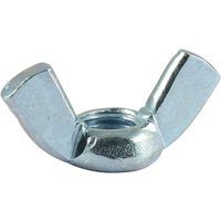 Bright zinc-plated Timco wing nut with two curved wings and a threaded center hole.