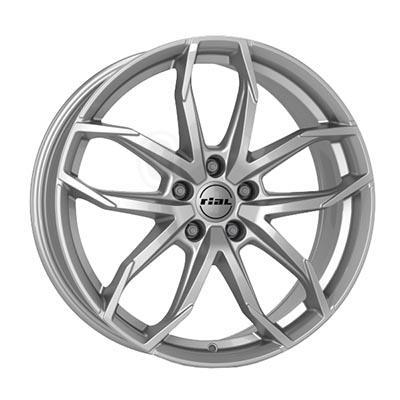 Wofrace Eurosport Lucca alloy wheel in polar silver, featuring a sleek 10-spoke design, 16x6.5 inch size, ET47 offset, 5x100 PCD, and 57.1mm centre bore.