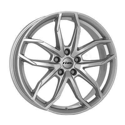 Wofrace Eurosport Lucca alloy wheel in polar silver, featuring a sleek, multi-spoke design, 18x8 inch size, ET45 offset, and a 5x108 PCD with a 70.1mm centre bore.