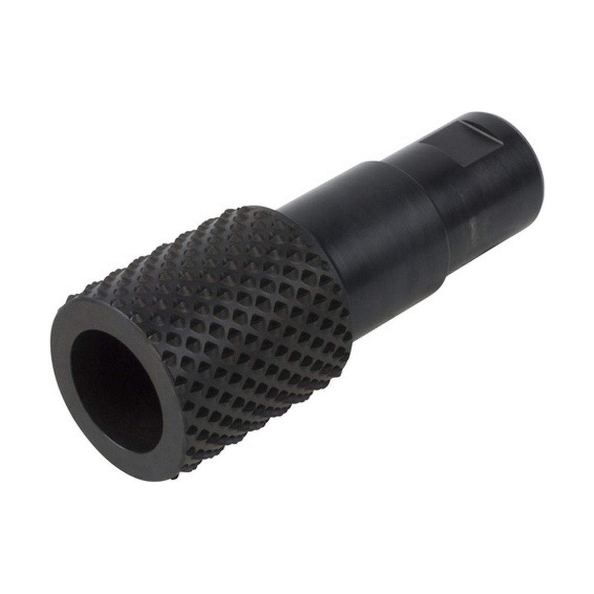 Cylindrical rasp for angle grinder, featuring a textured black metal surface and a 31.5 mm diameter, designed for efficient material removal.