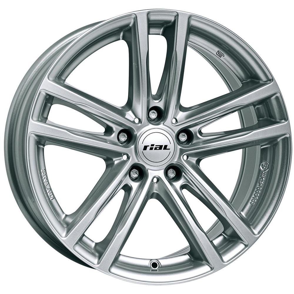 Wolfrace Eurosport X10 alloy wheel in Polar Silver, 17x7 inch size, features a sleek design with 10 spokes, ET40 offset, 5x120 PCD, and a 110mm centre bore.