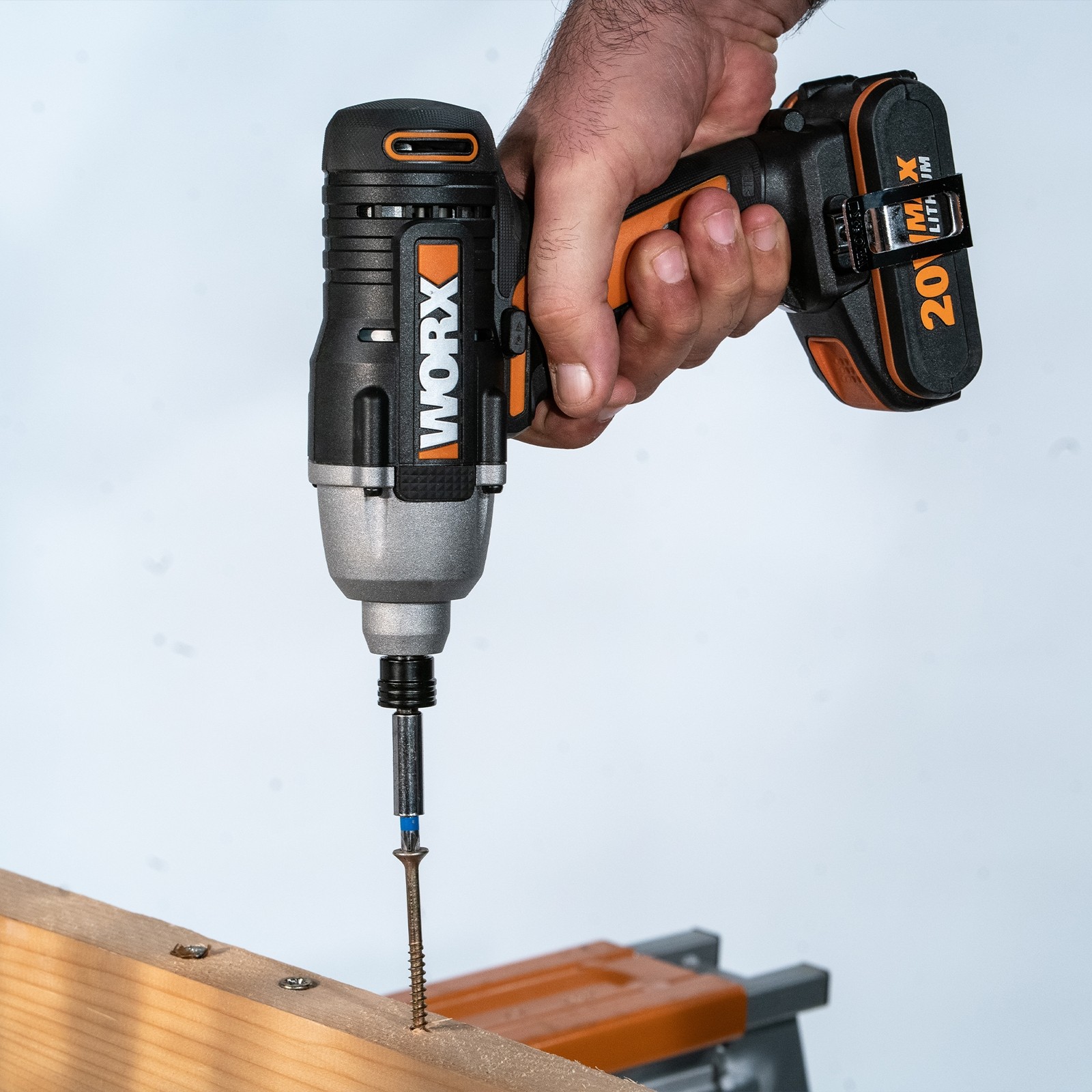 Worx 20V Drill and Impact Driver Set with Batteries and Charger - image 3
