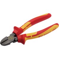 Red and yellow XP1000 VDE Hi-Leverage Side Cutter, 160mm, with insulated grips and robust cutting edges.