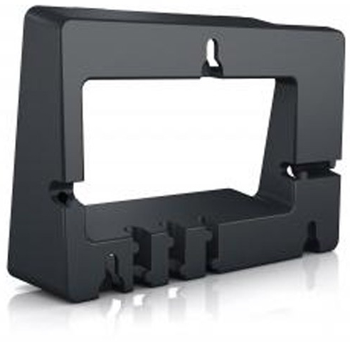 Black plastic wall mount kit designed for Yealink T46G, T46S, and T46U models, featuring a rectangular opening and multiple mounting points for secure installation.