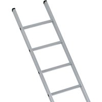Silver Zarges aluminium ladder with 7 rungs, 2.21M height, black end caps, and rectangular side rails.
