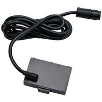 Black Zebra power adapter with rectangular body and attached coiled cable ending in a connector.