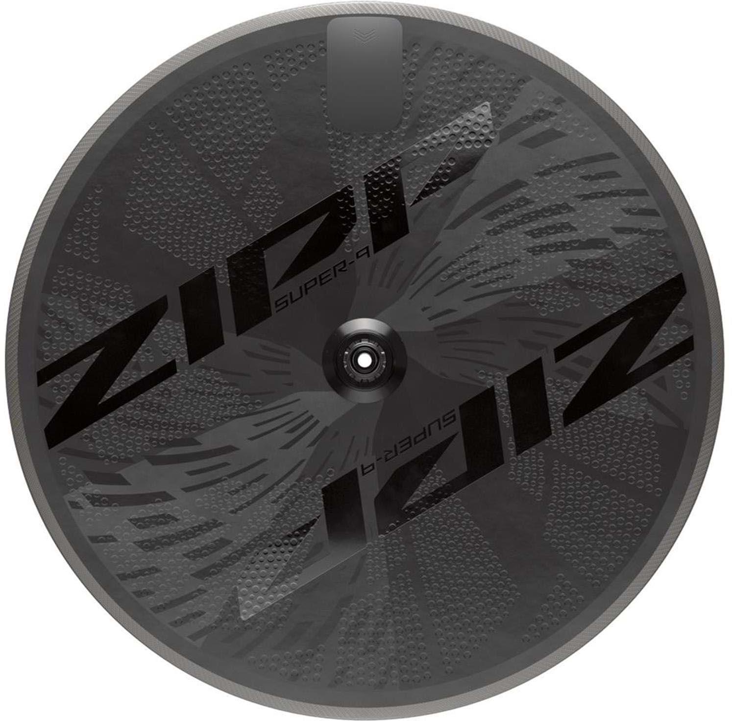 Zipp Super 9 Disc Brake Tubeless Disc Wheel, black with textured surface and bold Zipp logo, SRAM XDR hub.