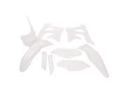 Acerbis full plastics kit for Kawasaki KXF450 (2013-15) in white, featuring multiple motorcycle body panels made from durable plastic for enhanced aesthetics and protection.