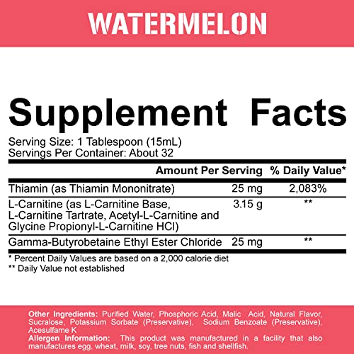 5% Nutrition Liquid L-Carnitine 3150 Legendary Series Watermelon - image 5