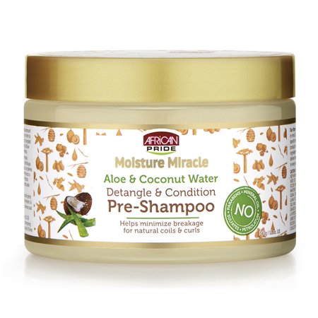African Pride African Pride Moisture Miracle Aloe and Coconut Water Detangle and Condition Pre-Shampoo - 12 Fl Oz
