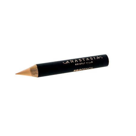 Black pencil with a wooden tip, labeled "Pro Pencil - Base 1" in gold lettering, designed for precise application by Anastasia Beverly Hills.