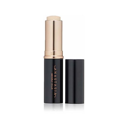 Ivory stick foundation in a sleek black tube with gold accents, featuring the Anastasia Beverly Hills logo, new and sealed in its original box.