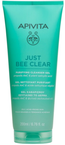 APIVITA Just Bee Clear Purifying Cleanser Gel 200ml - image 2