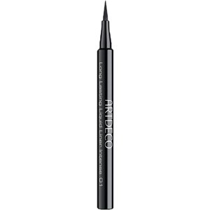 Black liquid eyeliner pen with a fine tip, labeled "Artdeco Long Lasting Liquid Liner Intense 0.6ml - 08 Green Line," designed for precise application.