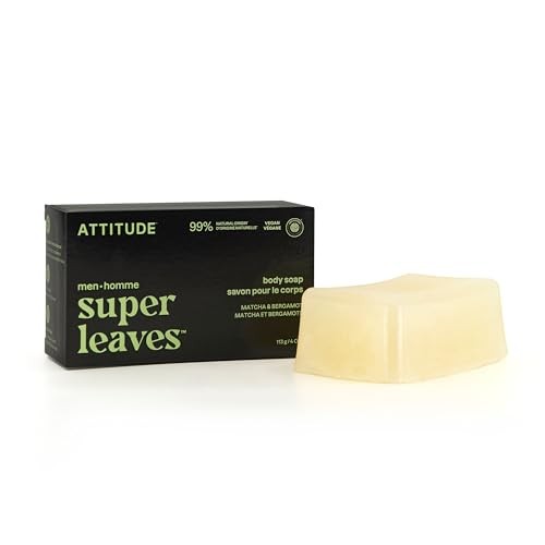 Attitude ATTITUDE Super Leaves™  Body Bar Soap  for Men  Matcha & Bergamot  4 Oz (113 G)