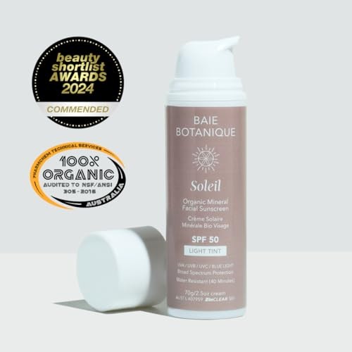 Baie Botanique Organic Mineral Facial Sunscreen SPF 50 Light Tint / 70g - image 2