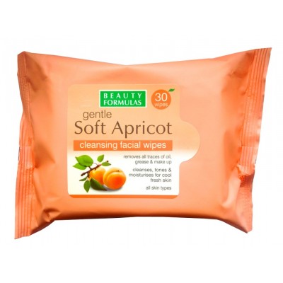 Beauty Formulas Beauty Formulas Gentle Soft Apricot Cleansing Facial Wipes 30 Pcs