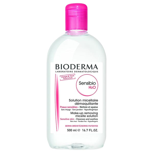 BIODERMA Bioderma by Bioderma Sensibio H2O Micelle Solution with Pump (for Sensitive Skin) -500ml/16.7OZ for WOMEN