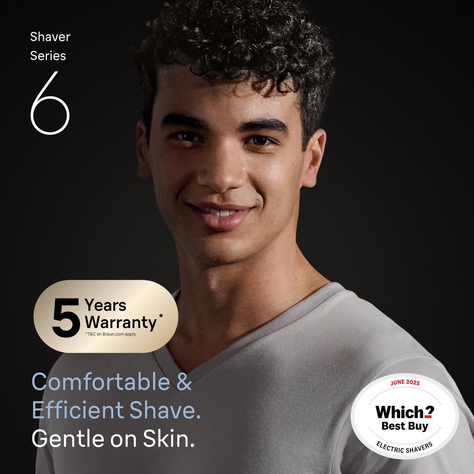 Braun Series 6 62-S7650CC Silver Electric Shaver - image 2