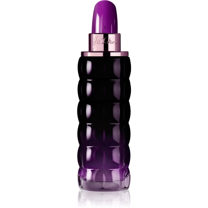 Cacharel Yes I Am Fabulous Eau De Parfum in a sleek, purple ombre bottle with a textured design and a bold, glossy purple cap.