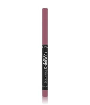 Catrice Volumizing Lip Pencil in shade 50 License to Kiss, featuring a sleek, soft pink pencil design with a black label and a fine tip for precise application.