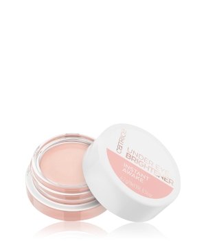 Catrice Instant Awake Eye Illuminator in a 4.2g container, featuring a light rose shade with a smooth, creamy texture and a sleek white lid.