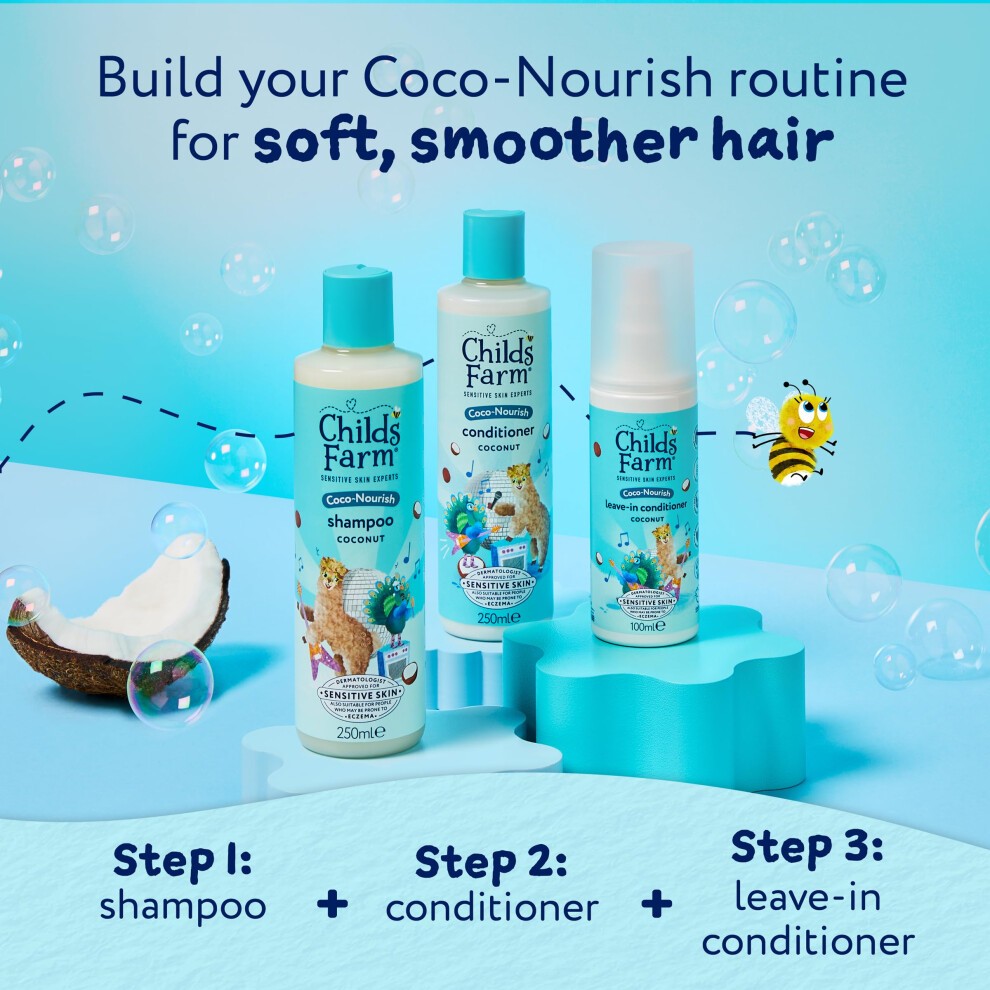 Child's Farm Coco Nourish Coconut Leave-In Conditioner 100ml - image 5