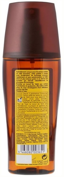 Corine de Farme Milking Grease Tanning Dry Oil Deep Tan 150ml - image 2