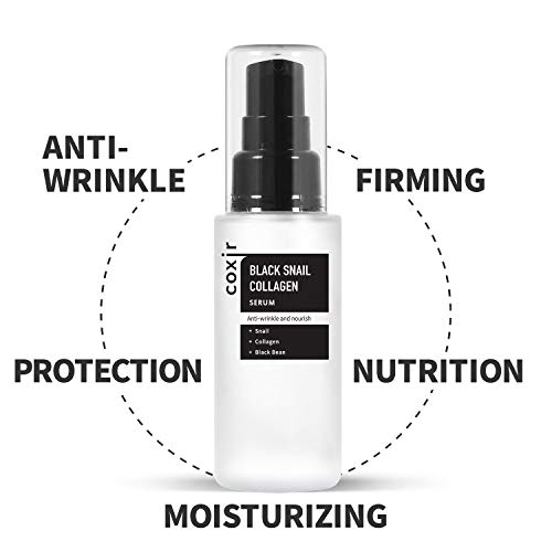Coxir - Black Snail Collagen Serum 50 ml - Anti Aging Face Serum For All Skin Types - image 2