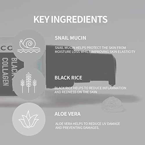 Coxir - Black Snail Collagen Serum 50 ml - Anti Aging Face Serum For All Skin Types - image 3