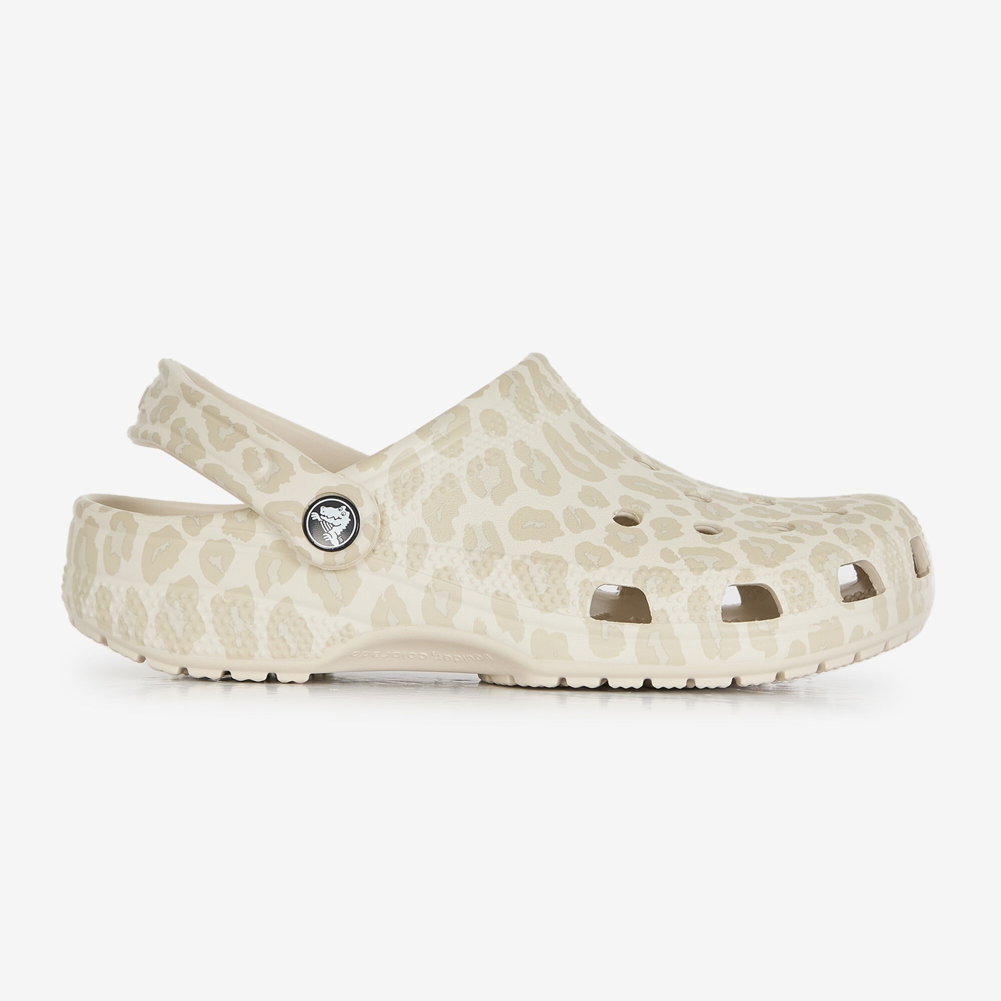 Crocs Classic Animal EVA Women's Almond Tint/Leopard Clogs - image 2