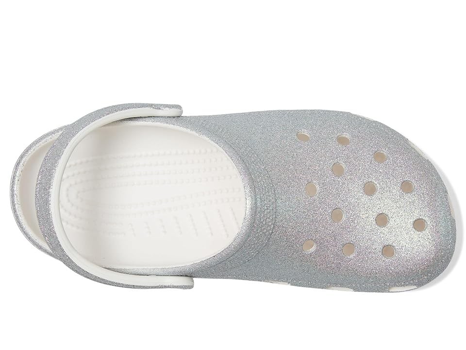 Crocs Classic Glitter EVA Women's White Standard Clogs - image 2