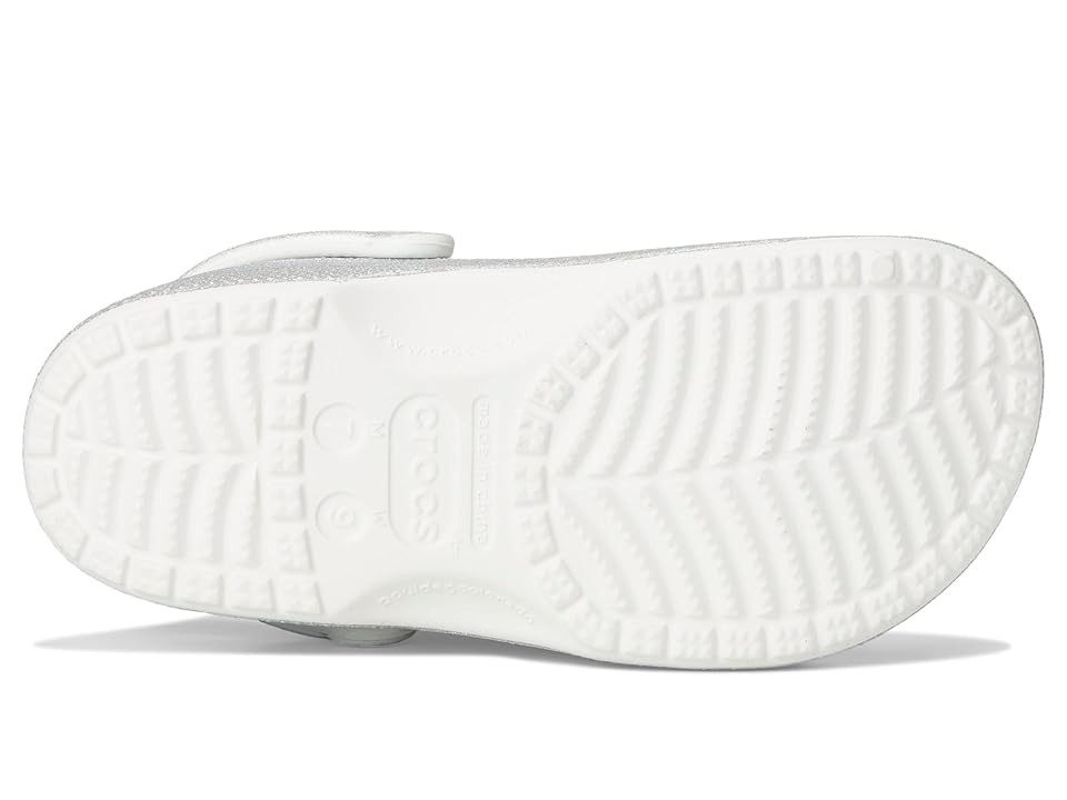Crocs Classic Glitter EVA Women's White Standard Clogs - image 3