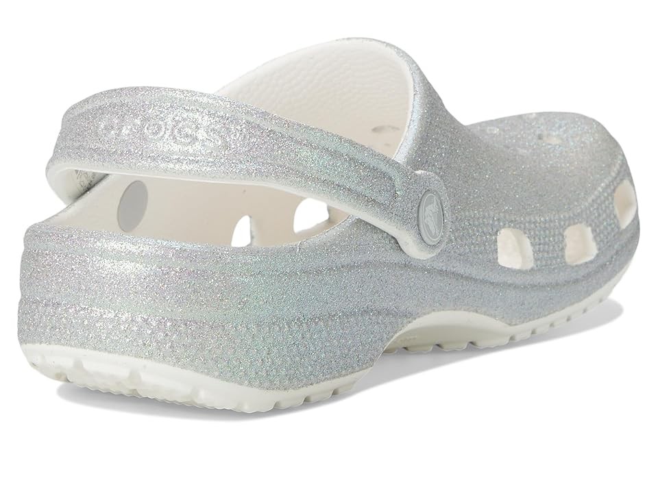 Crocs Classic Glitter EVA Women's White Standard Clogs - image 4