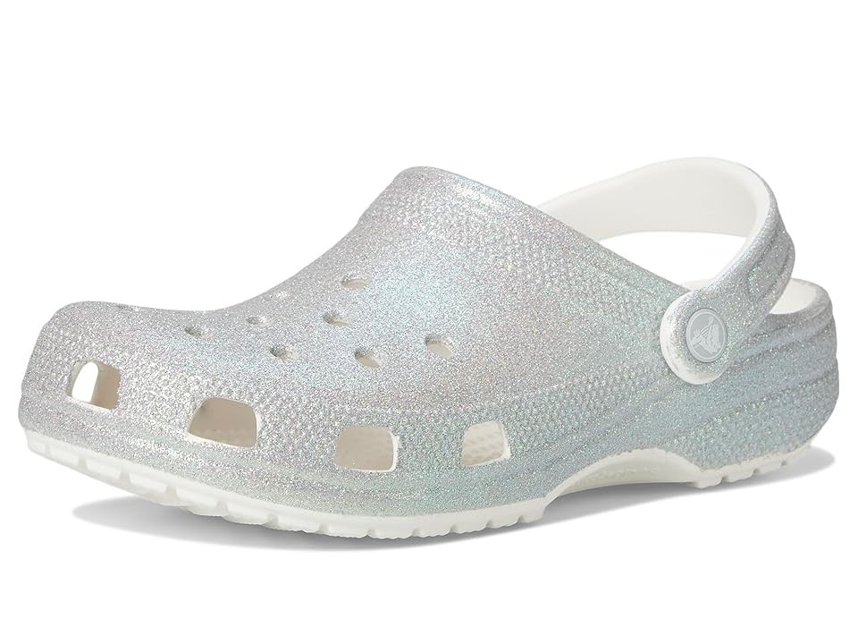 Crocs Classic Glitter EVA Women's White Standard Clogs - image 5