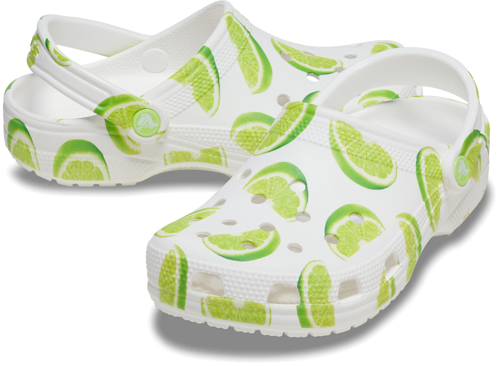 Crocs Classic Graphic EVA Women's Lime Standard Clogs - image 2
